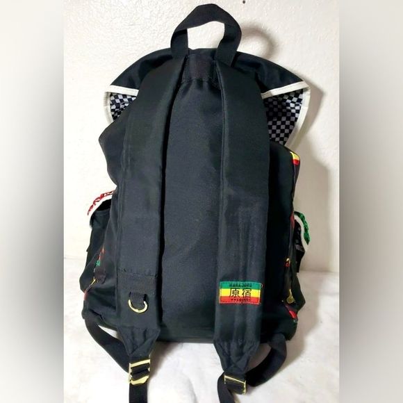 RARE! Harajuku Lovers by Gwen Stefani Rasta Style Backpack in EUC! - Picture 6 of 8
